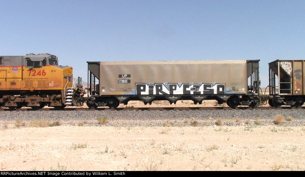 WB Unit Loaded Open Hooper Frt at Erie NV W-MdTrnSv-pshrs -6